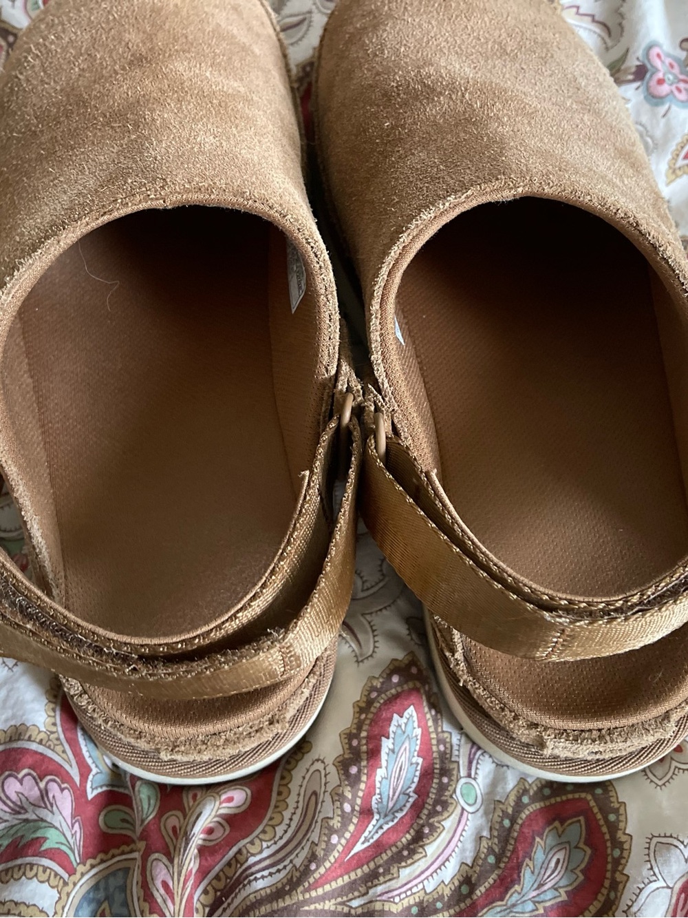 Women's UGG Goldenstar Clogs Chestnut Brown Suede Size 9 EUC! - Picture 5 of 12